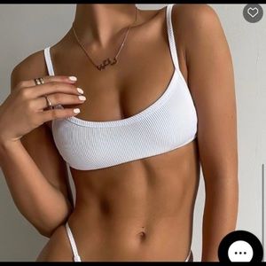 White Fox Boutique White Rib Bikini!